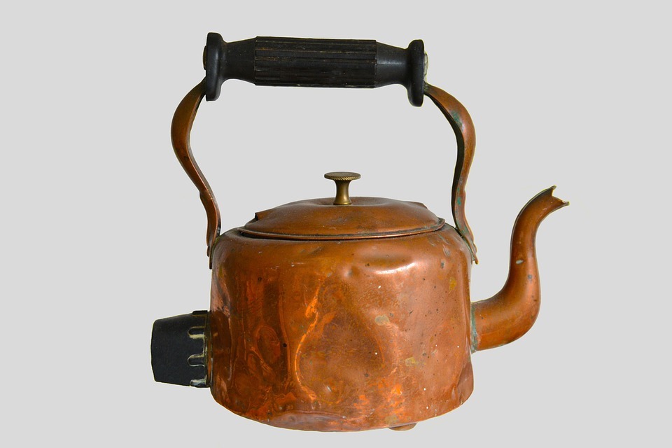 Copper tea kettle