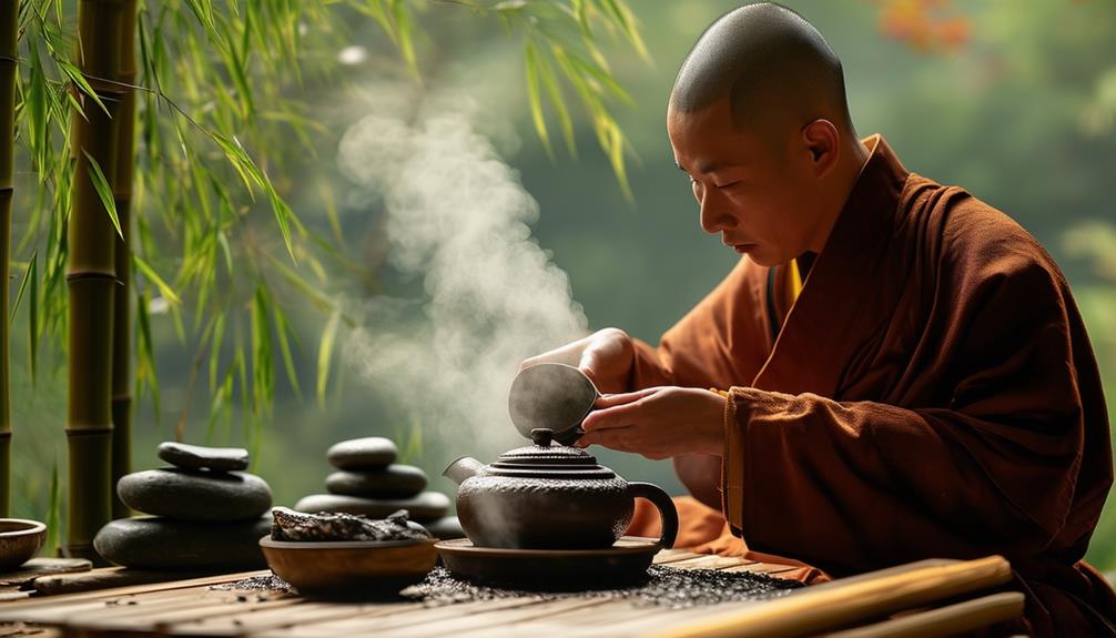brewing tea with intention