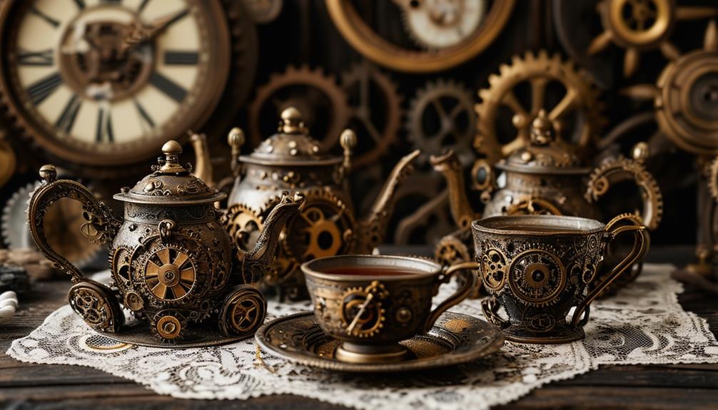 steampunk inspired tea party decorations