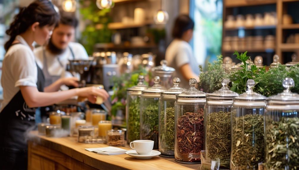 variety of tea choices