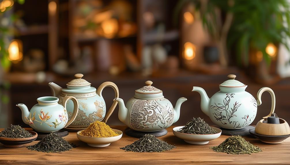 elegant ceramic teapots collection