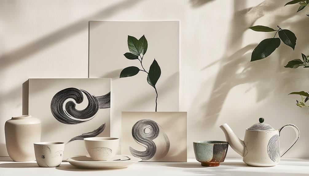 tea inspired modern art