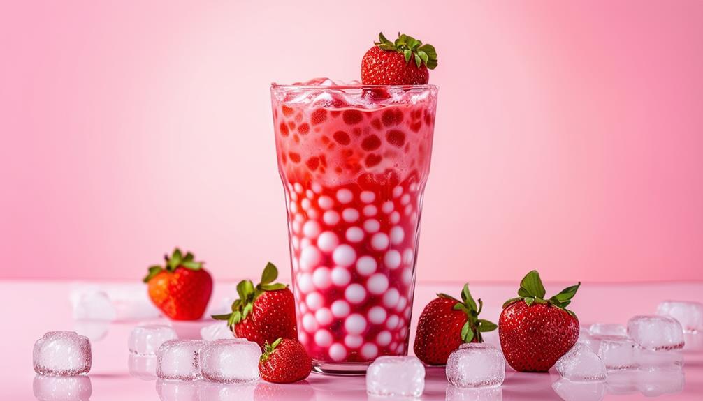 refreshing strawberry iced tea