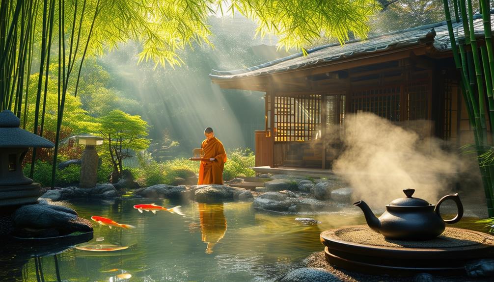 meditation with a cup