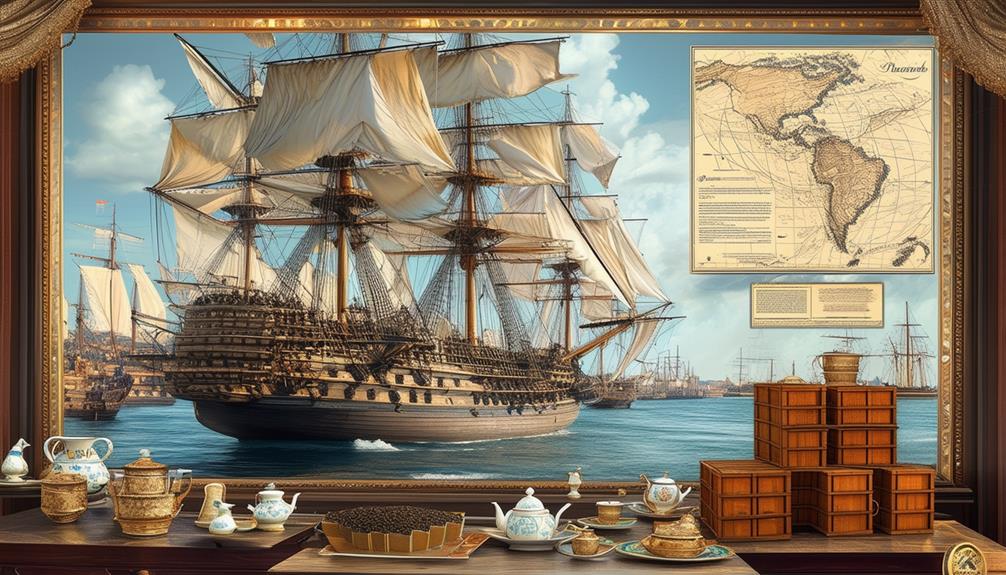 tea trade boosts navy