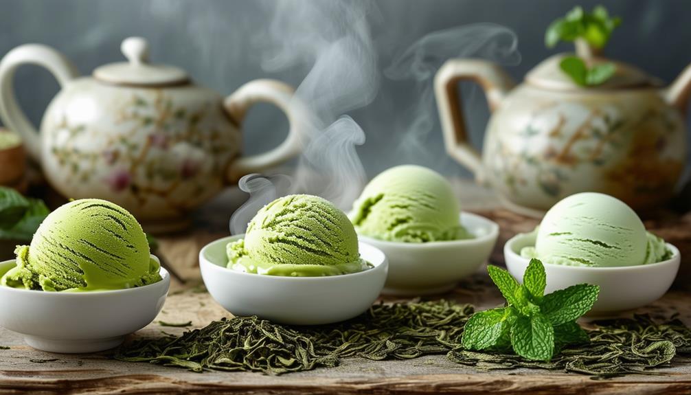 tea and ice cream