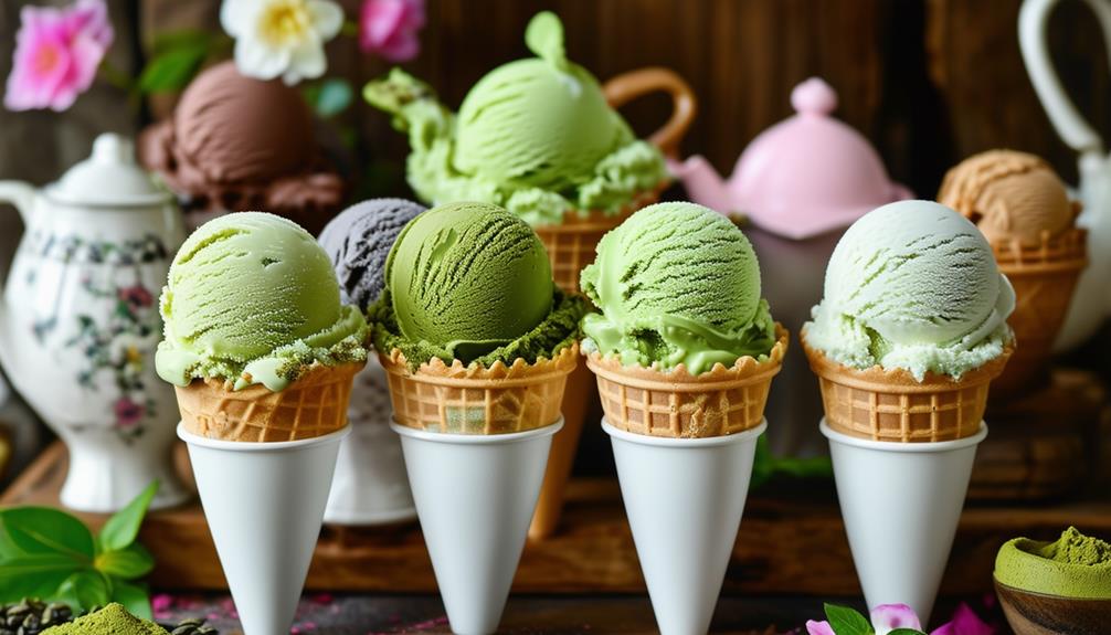 tea infused ice cream flavors