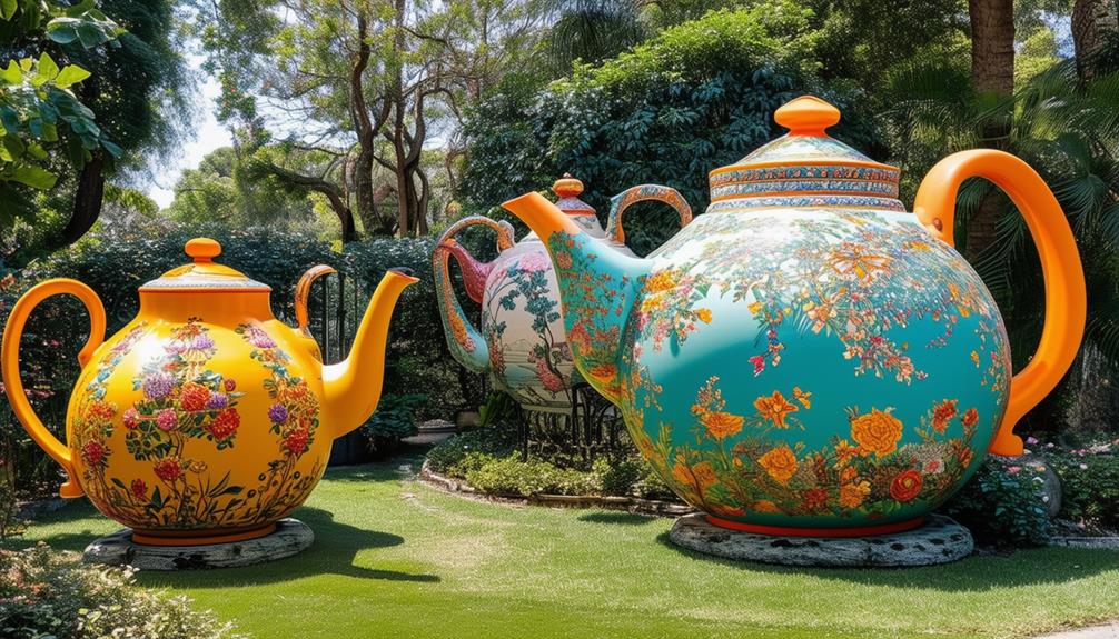 history of oversized teapots