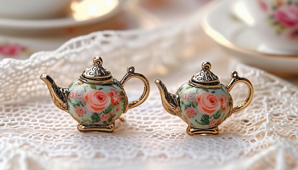teapot themed jewelry collection
