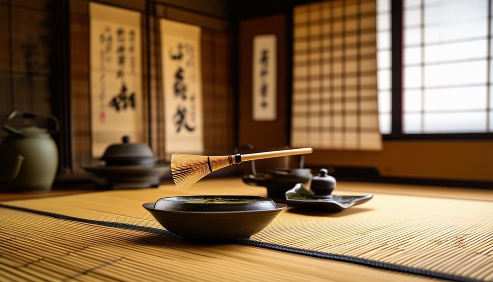 ceremonial japanese tea preparation
