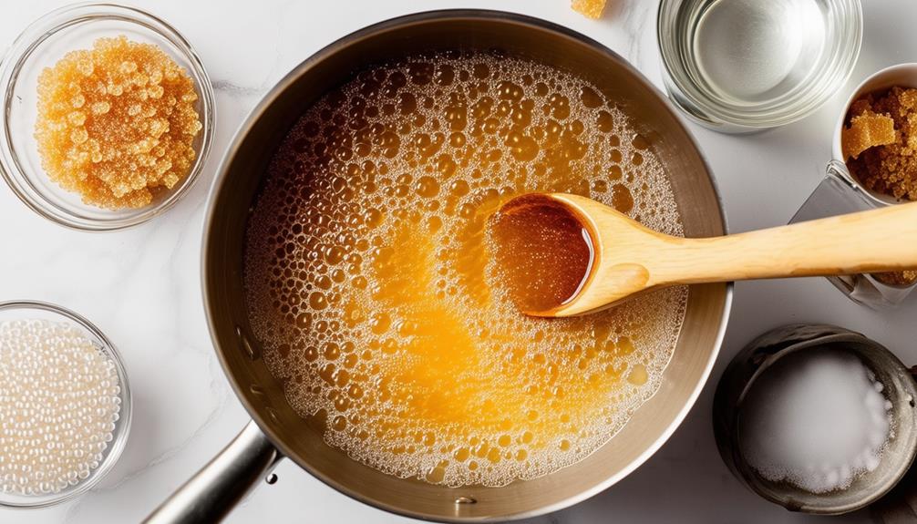 cooking sugar for syrup