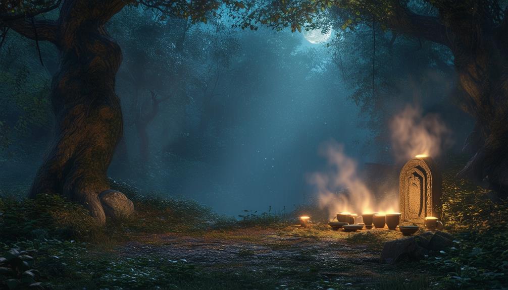 tea as a ritualistic offering