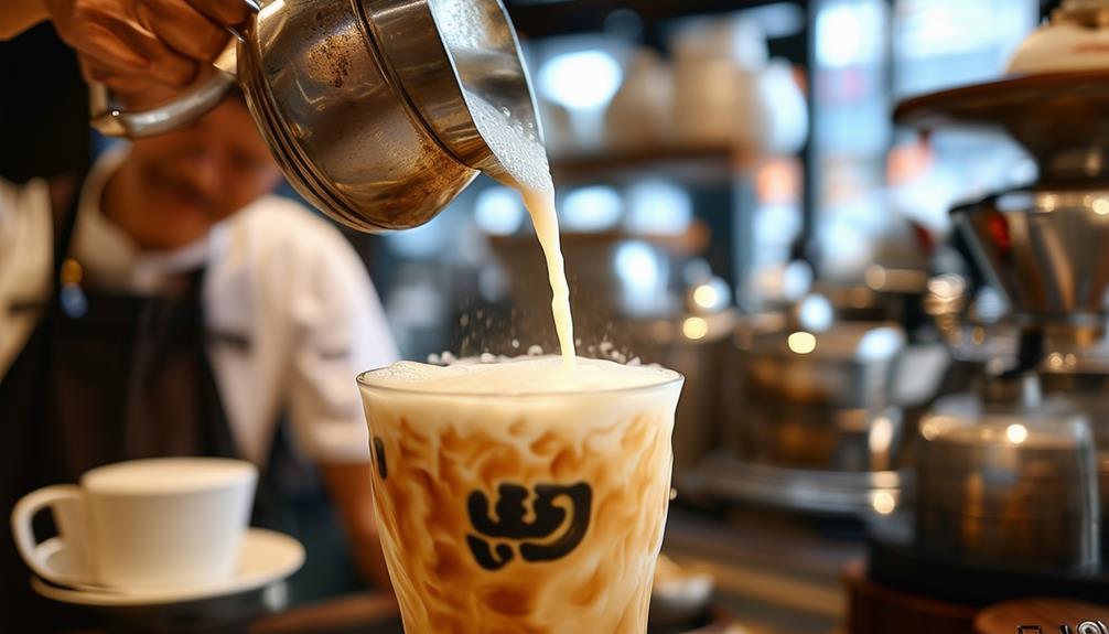 rich and creamy beverage