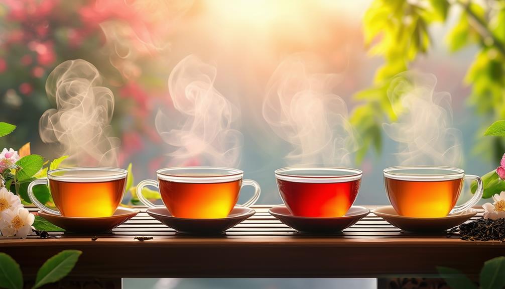 exploring various tea scents