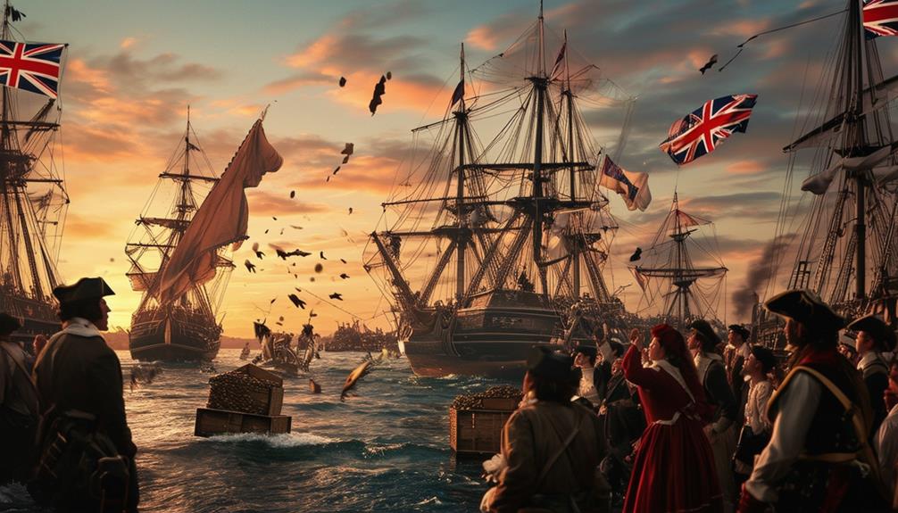 colonists protest british tax