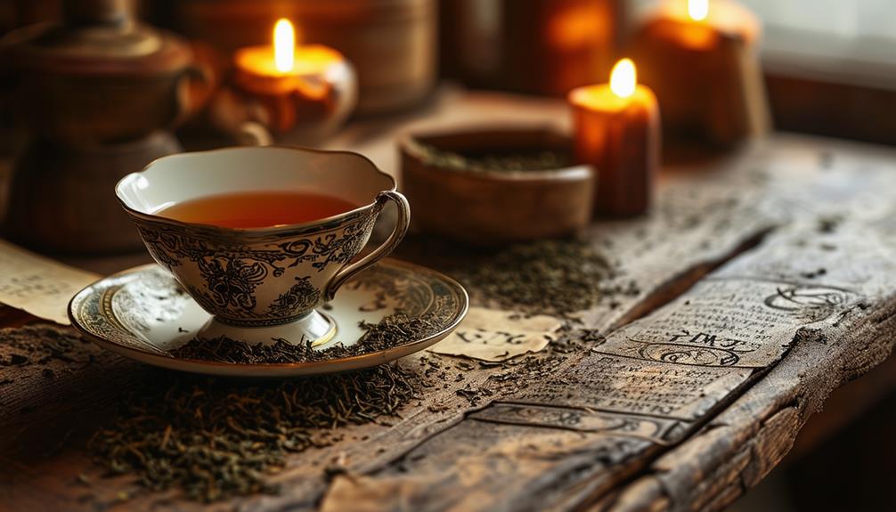 reading tea leaves origins