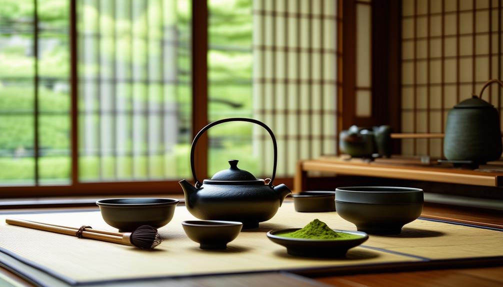 steeping leaves in water