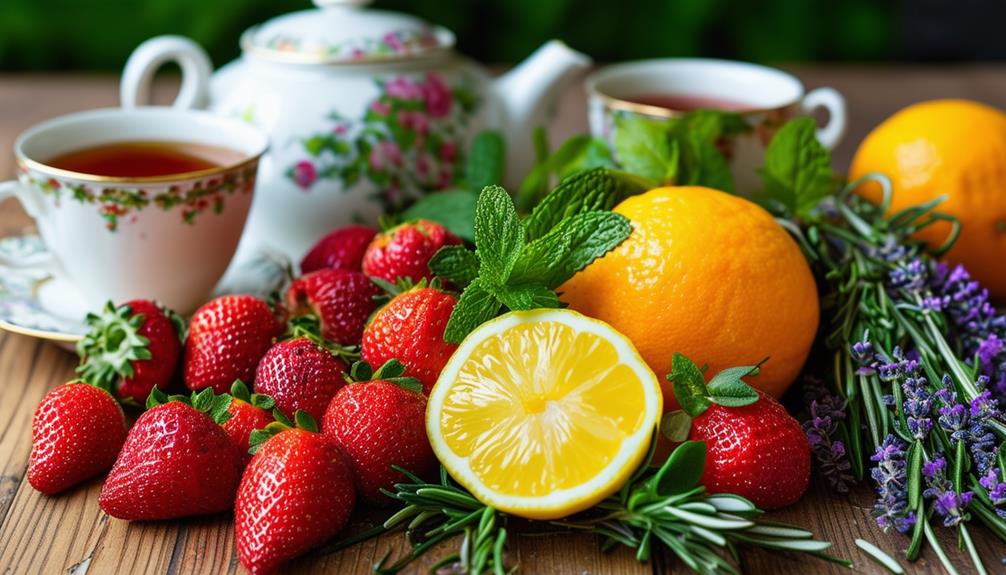 harvesting fresh fruits herbs