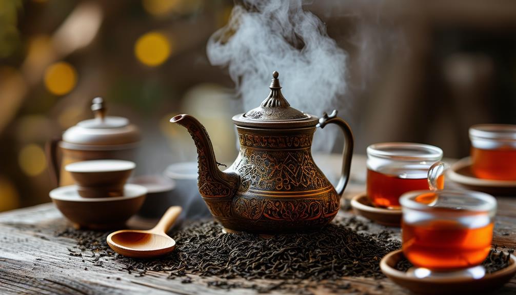 boiling water for tea