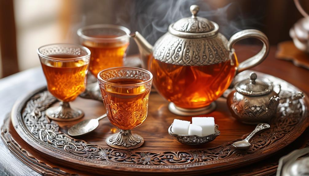 welcoming tea party guests