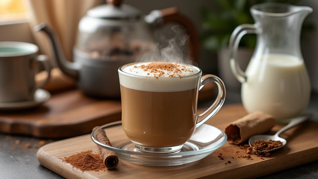 brewing a flavorful tea