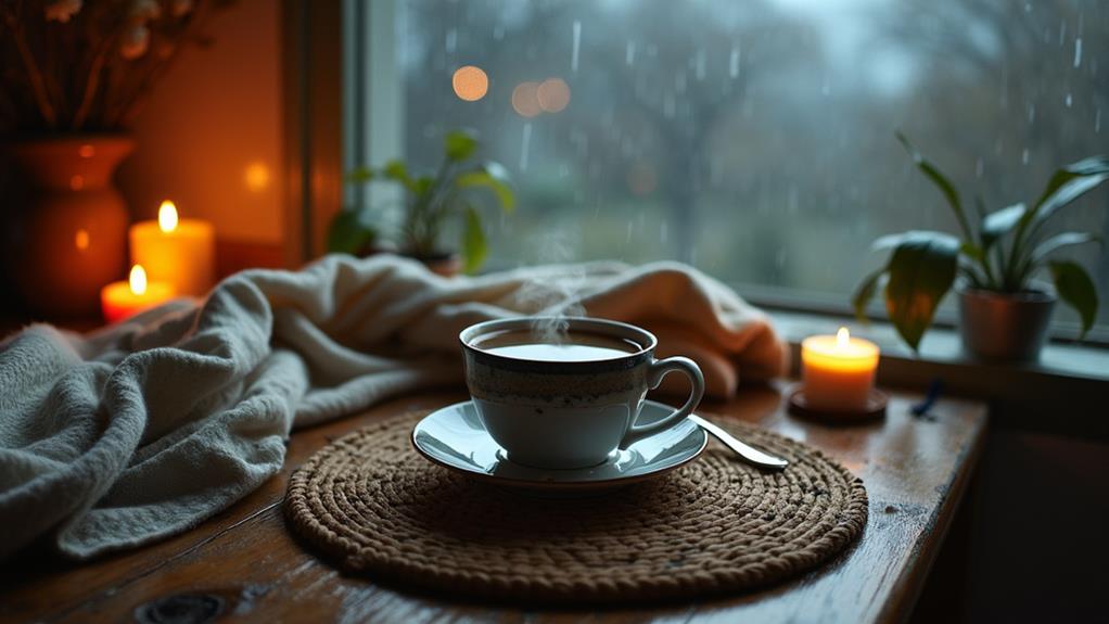 cozy warm beverage experience