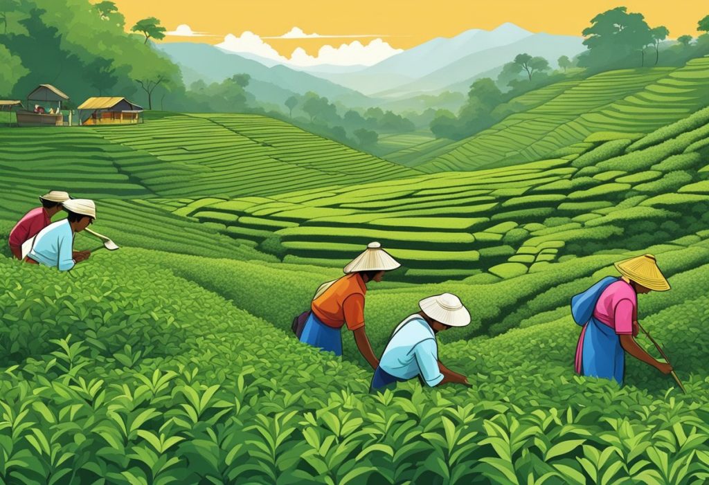 Planting Tea in India