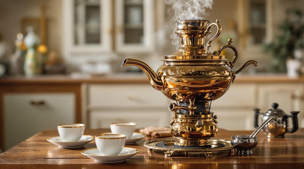 brewing traditional russian tea