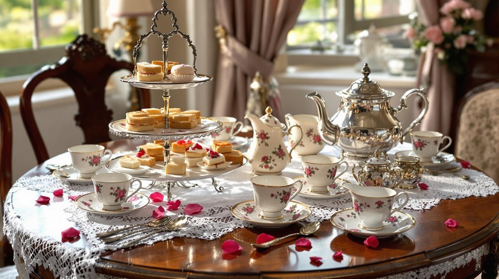 elegant tea party ensemble