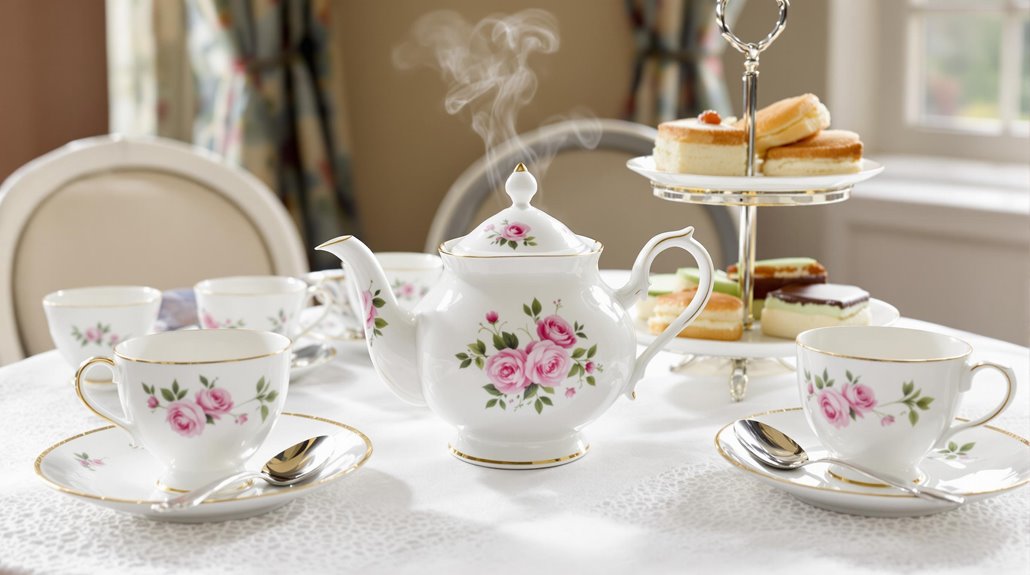 polite social gathering with tea