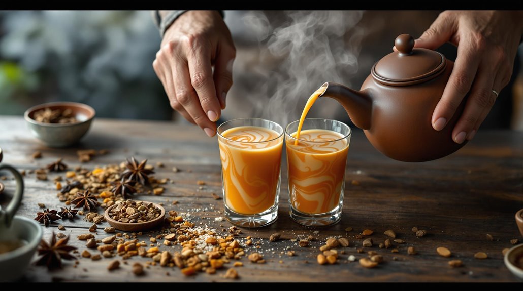 brewing thai tea elegantly