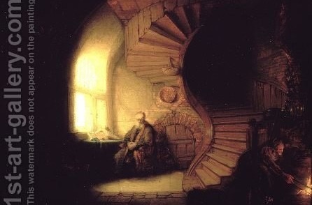 The Philosopher in Meditation, Rembrandt